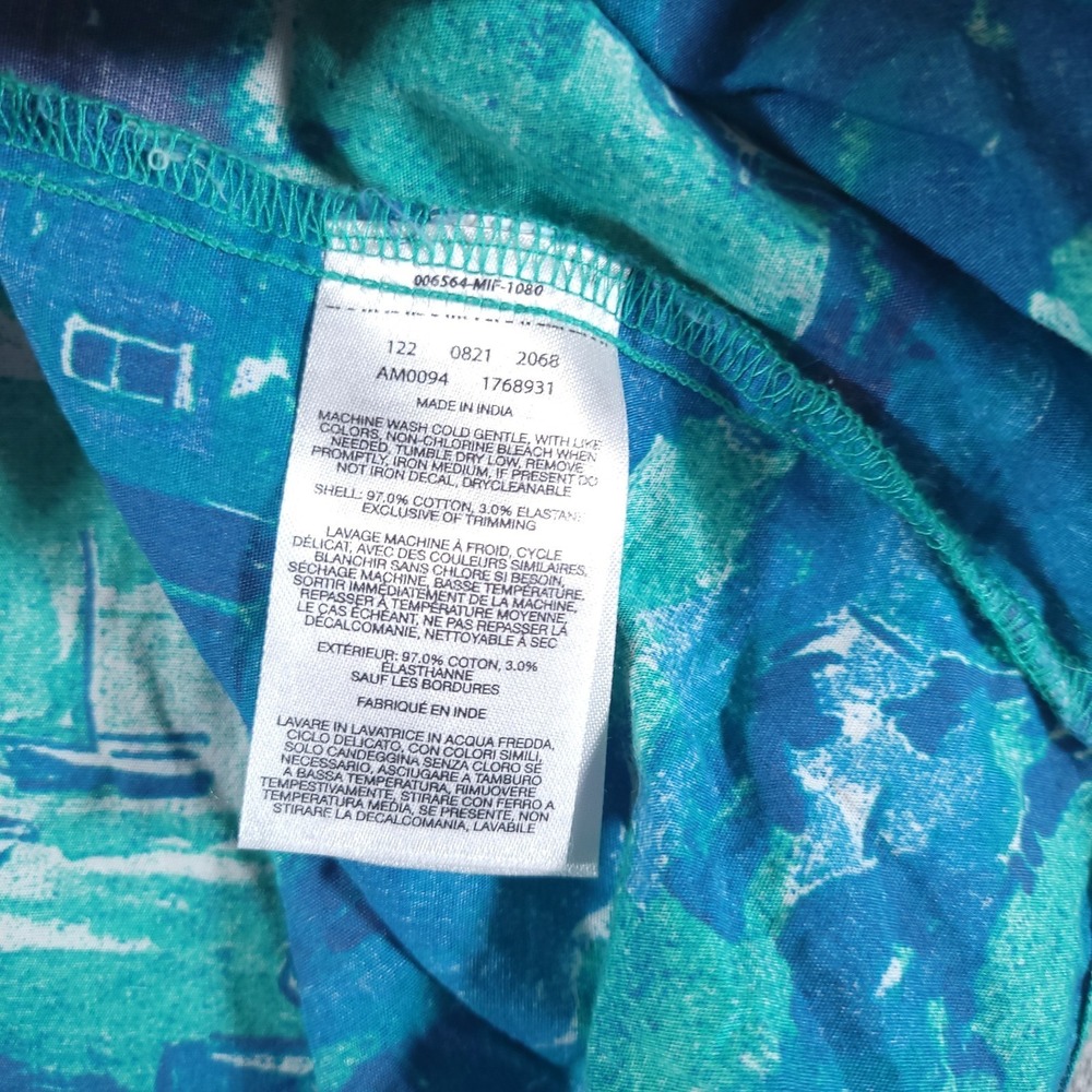 Columbia Shirt Mens Large Rapid Rivers Blue Green Sailboat‎ Lighthouse Print - Picture 7 of 8